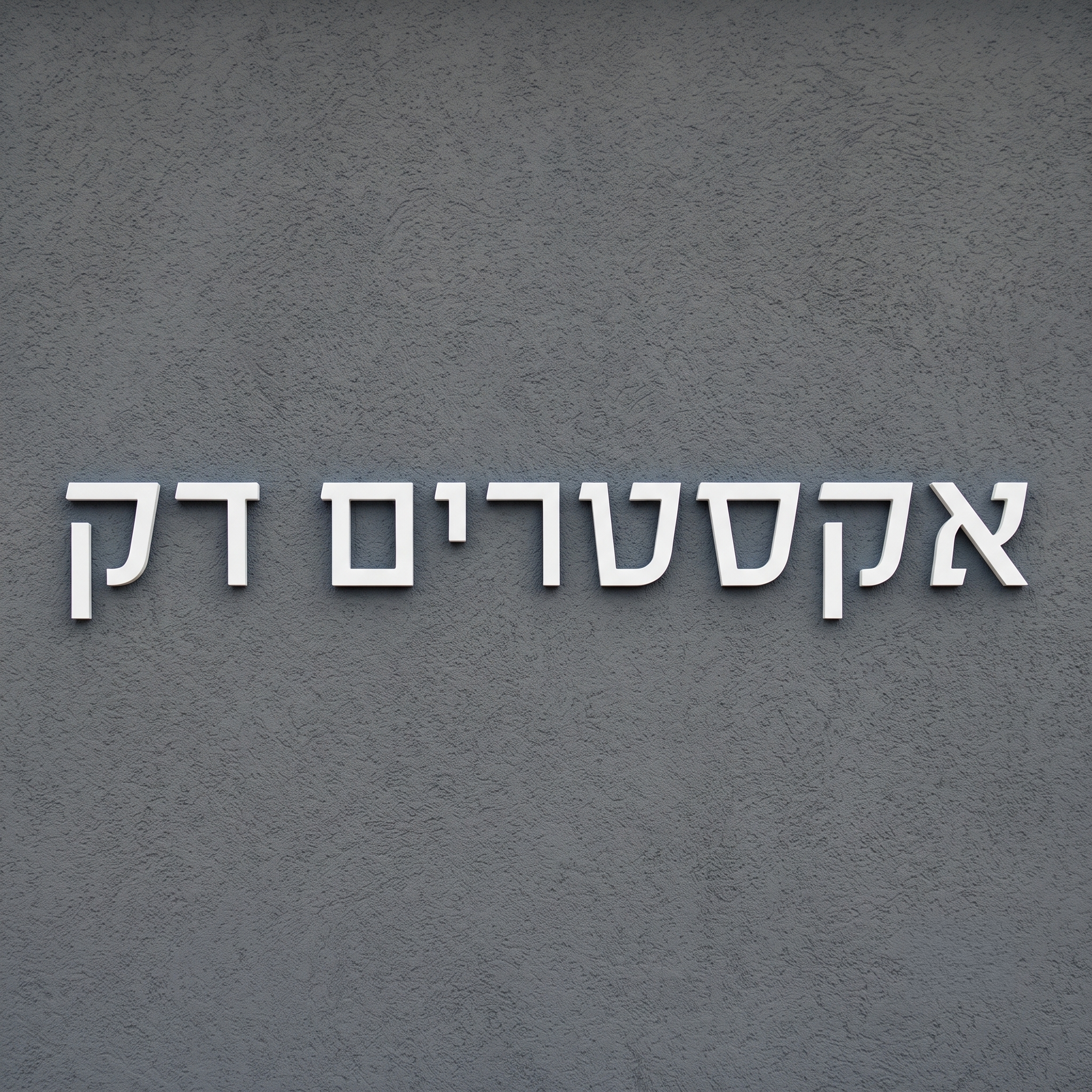 אותיות אקריל בולטות לשילוט והדבקה