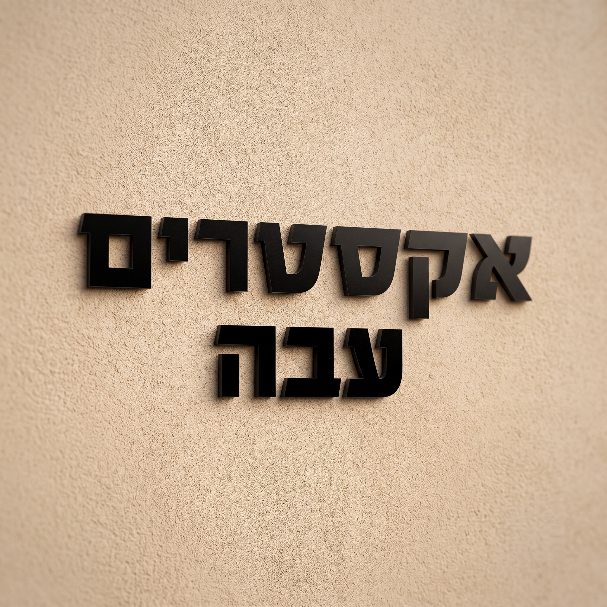 אותיות אקריל בולטות לשילוט והדבקה
