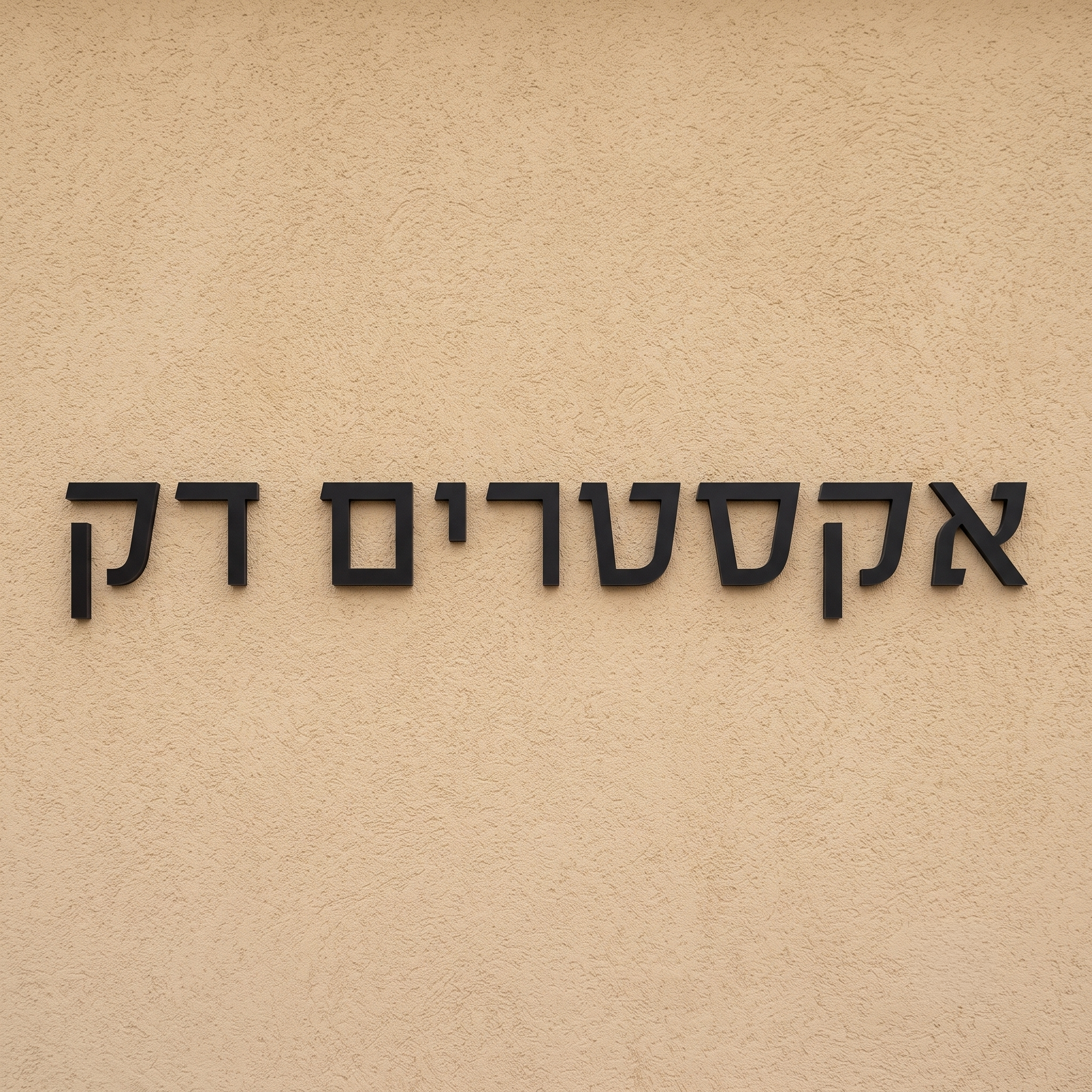 אותיות אקריל בולטות לשילוט והדבקה
