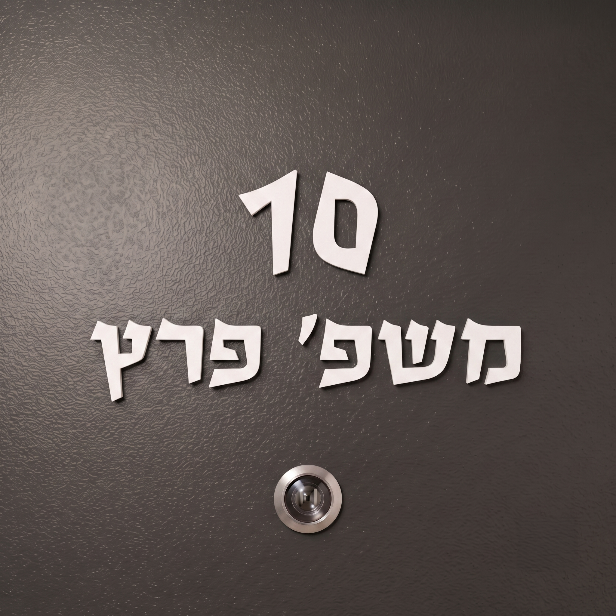 שלט אותיות לדלת