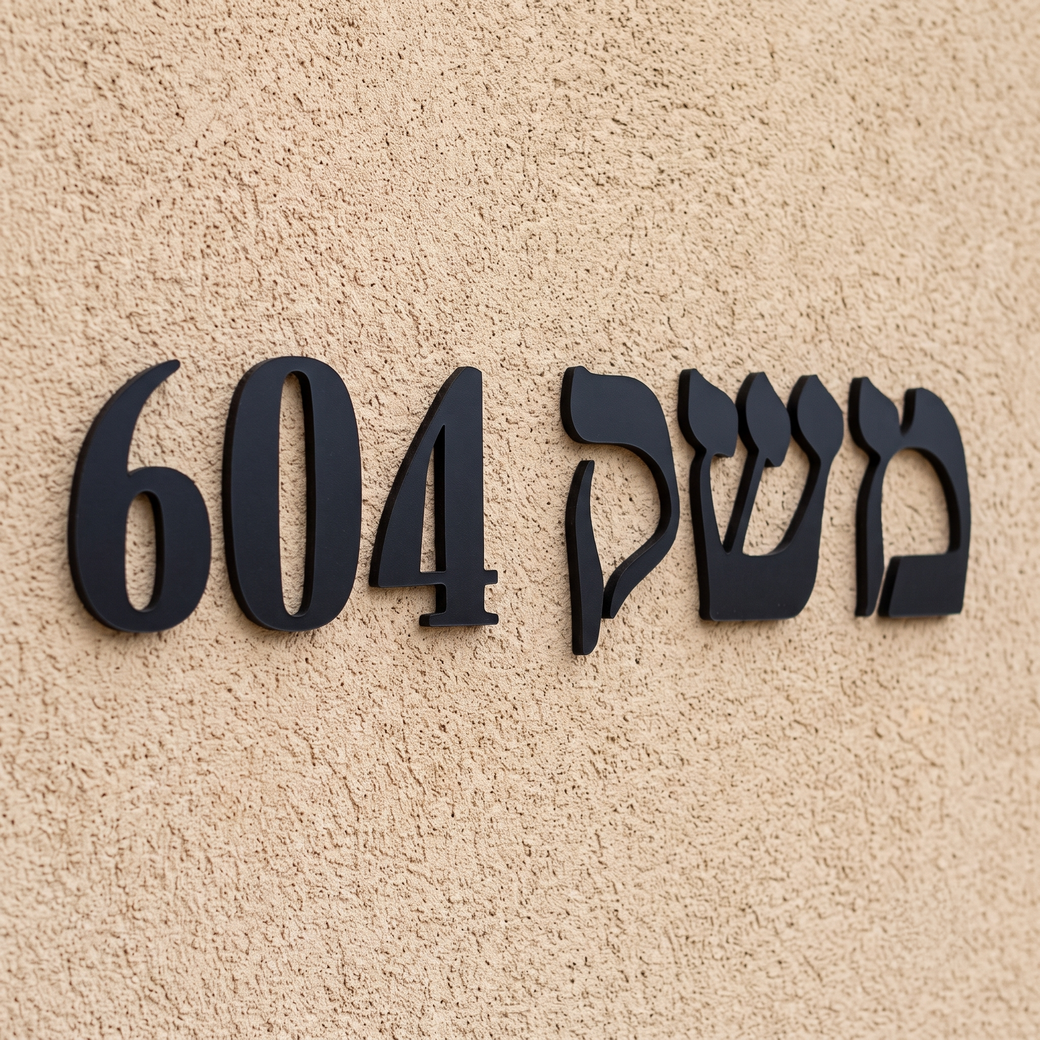 אותיות אקריל בולטות לשילוט והדבקה