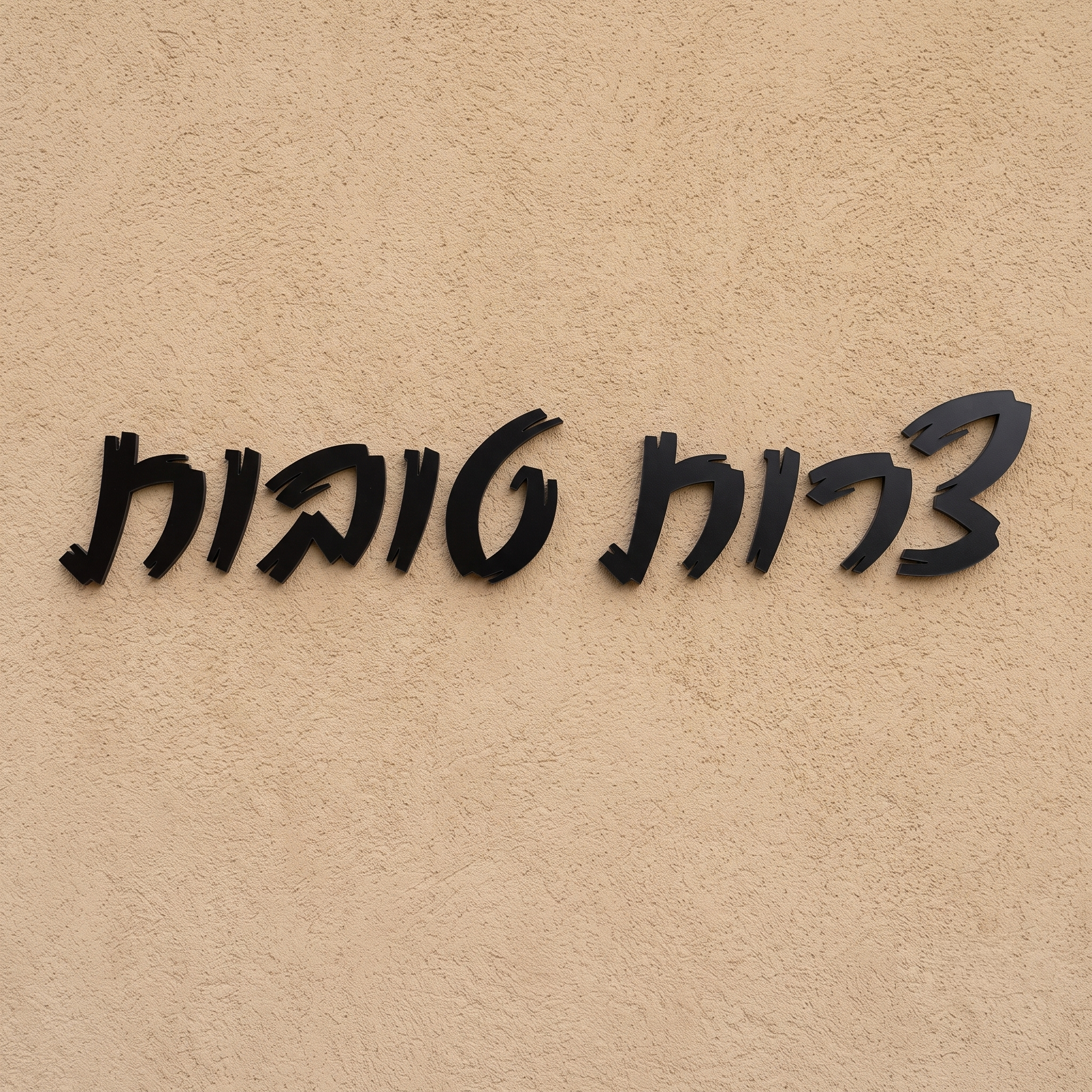 אותיות אקריל בולטות לשילוט והדבקה